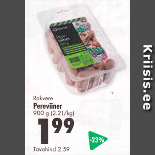 Allahindlus - Rakvere Pereviiner 900 g