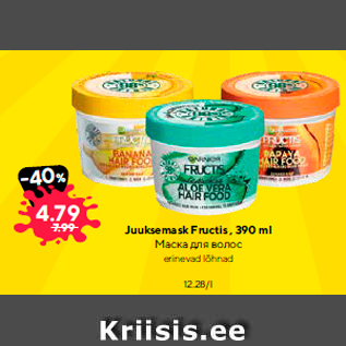 Allahindlus - Juuksemask Fructis , 390 ml