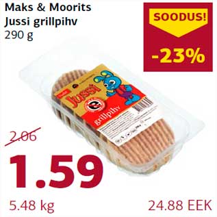 Allahindlus - Maks & Moorits Jussi grillpihv 290 g