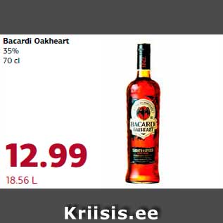 Allahindlus - Bacardi Oakheart