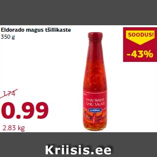 Allahindlus - Eldorado magus tšillikaste 350 g