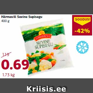 Allahindlus - Härmavili Suvine Supisegu 400 g