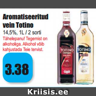 Allahindlus - Aromatiseeritud vein Totino