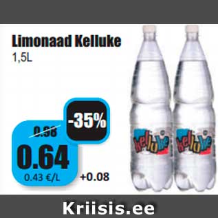 Allahindlus - Limonaad Kelluke 1,5L