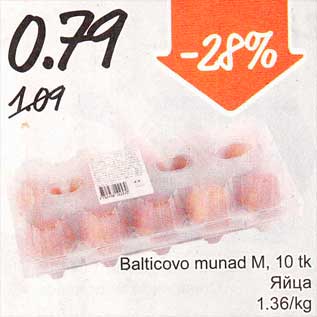 Allahindlus - Balticovo munad M, 10 tk