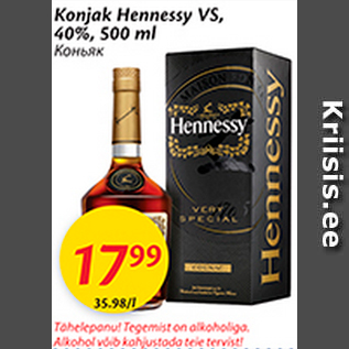 Allahindlus - Konjak Hennessy VS