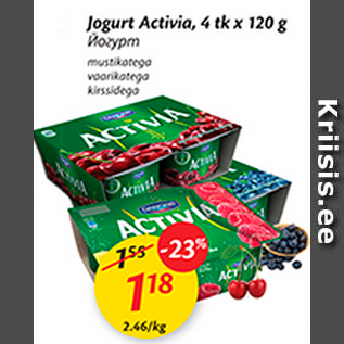 Allahindlus - Jogurt Activia