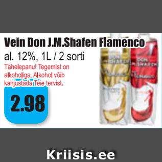 Allahindlus - Veein Don J.M.Shafen Flamenco