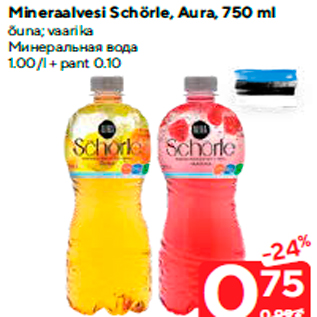 Allahindlus - Mineraalvesi Schörle, Aura, 750 ml