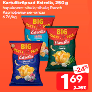 Allahindlus - Kartulikrõpsud Estrella, 250 g