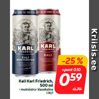 Allahindlus - Kali Karl Friedrich, 500 ml