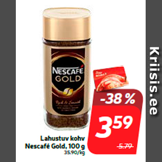 Allahindlus - Lahustuv kohv Nescafé Gold, 100 g