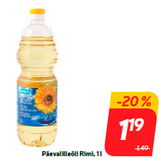 Allahindlus - Päevalilleõli Rimi, 1 l