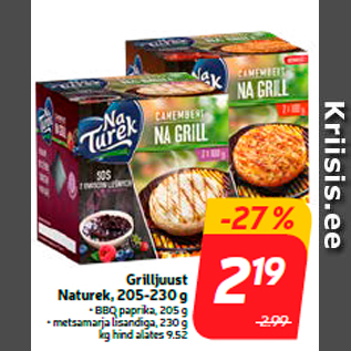 Allahindlus - Grilljuust Naturek, 205-230 g