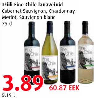 Allahindlus - Tšiili Fine Chile lauaveined