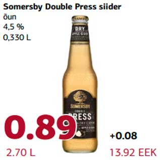 Allahindlus - Somersby Double Press siider õun