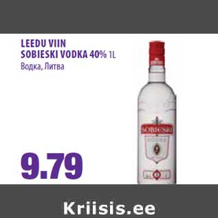 Allahindlus - LEEDU VIIN SOBIESKI VODKA