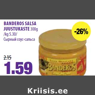 Allahindlus - BANDEROS SALSA JUUSTUKASTE