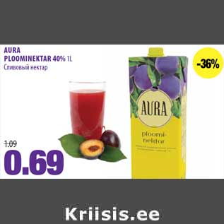 Allahindlus - AURA PLOOMINEKTAR 40%