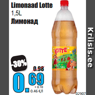 Allahindlus - Limonaad Lotte 1,5L