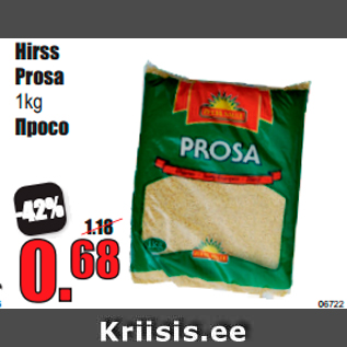 Allahindlus - Hirss Prosa 1kg