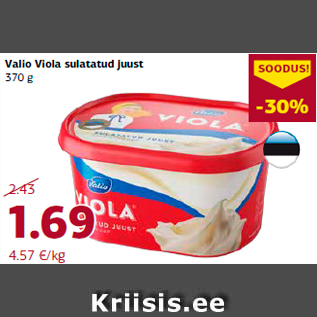 Allahindlus - Valio Viola sulatatud juust 370 g