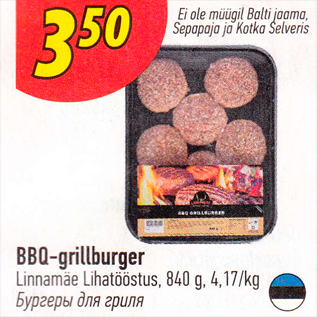 Allahindlus - BBQ-grillburger