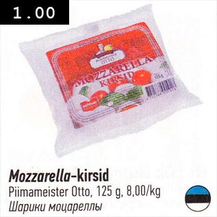 Allahindlus - Mozzarella-kirsid