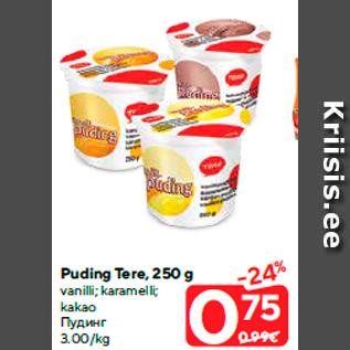 Allahindlus - Puding Tere, 250 g