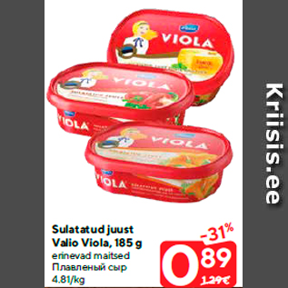 Allahindlus - Sulatatud juust Valio Viola, 185 g