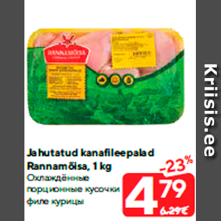 Allahindlus - Jahutatud kanafileepalad Rannamõisa, 1 kg