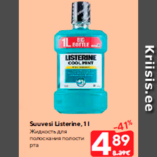 Allahindlus - Suuvesi Listerine, 1 l