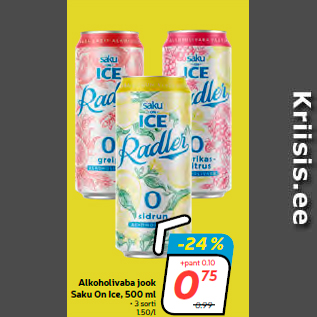 Allahindlus - Alkoholivaba jook Saku On Ice, 500 ml