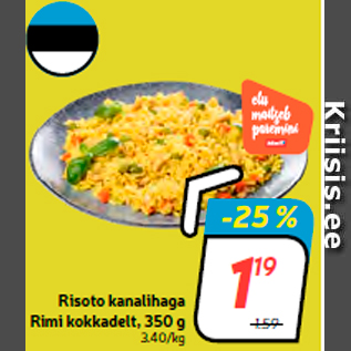 Allahindlus - Risoto kanalihaga Rimi kokkadelt, 350 g