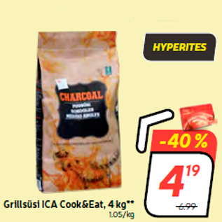 Allahindlus - Grillsüsi ICA Cook&Eat, 4 kg**