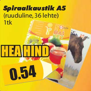 Allahindlus - Spiraalkaustik A5