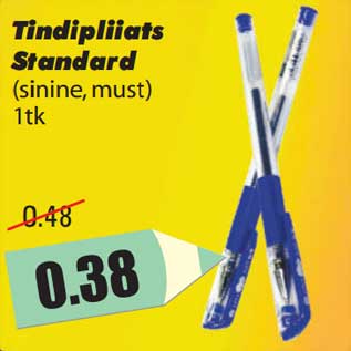 Allahindlus - Tindipliiats Standard