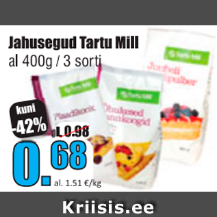 Allahindlus - Jahusegud Tartu Mill