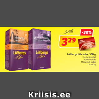 Allahindlus - Löfbergs Lila kohv, 500 g