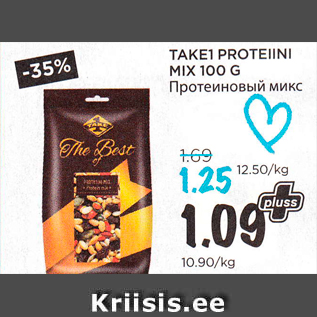 Allahindlus - TAKE1 PROTEIINI MIX 100 G