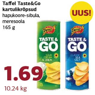 Allahindlus - Taffel Taste&Go kartulikrõpsud