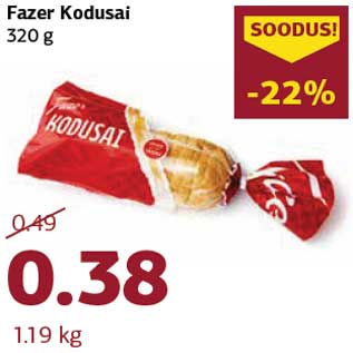 Allahindlus - Fazer Kodusai 320 g