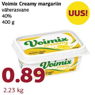 Allahindlus - Voimix Creamy margariin väherasvane 40% 400 g