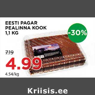 Allahindlus - EESTI PAGAR PEALINNA KOOK 1,1 KG