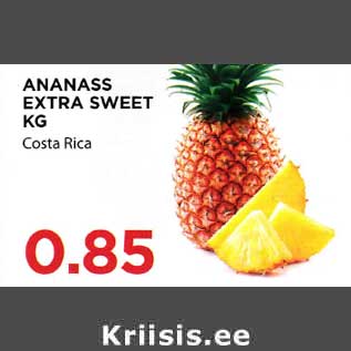 Allahindlus - ANANASS EXTRA SWEET KG