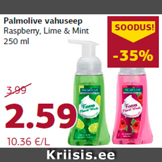 Allahindlus - Palmolive vahuseep