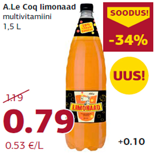 Allahindlus - A.Le Coq limonaad