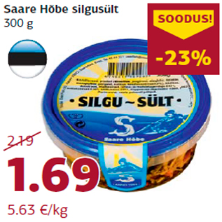 Allahindlus - Saare Hõbe silgusült 300 g