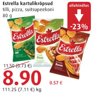 Allahindlus - Estrella kartulikrõpsud