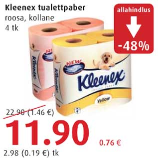 Allahindlus - Kleenex tualettpaber